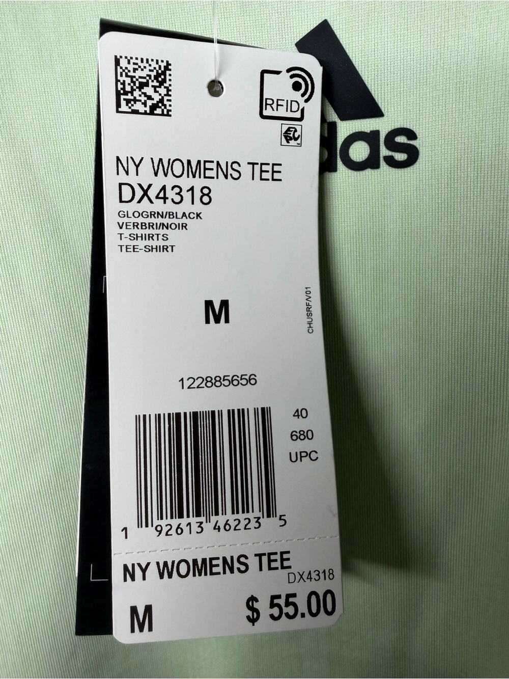 adidas Women's Glow GreenBlack mesh back 2 piece tennis top Sz:Med - Picture 3 of 7